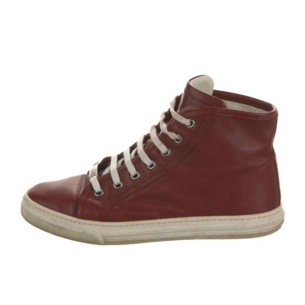 Gucci Burgundy High-Top Sneakers